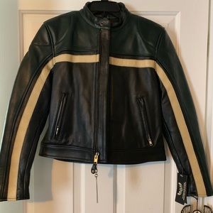 Flying Bikes Leather Jacket New never worn